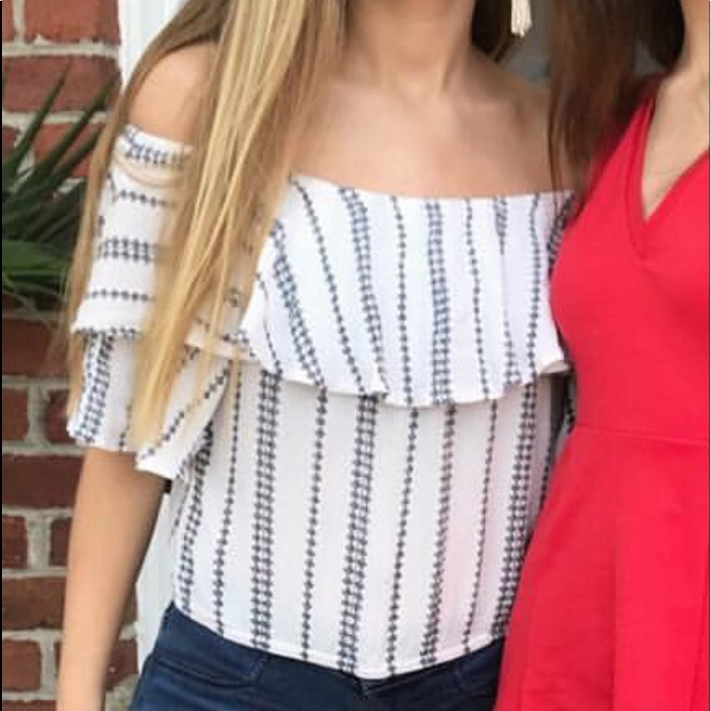 off the shoulder shirt